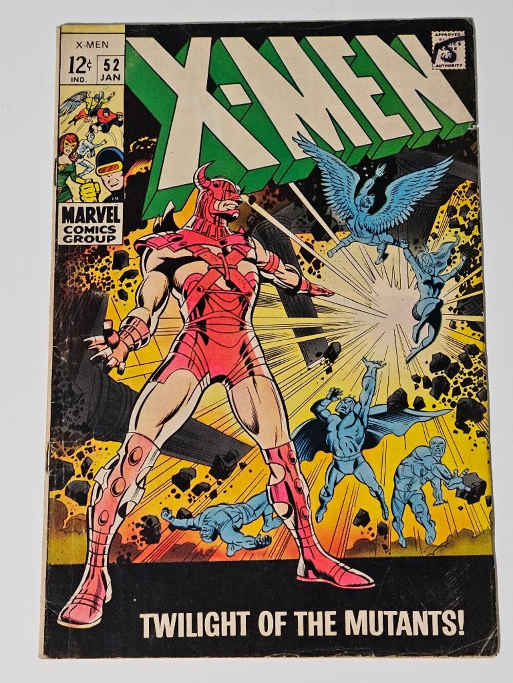 X-Men #52 (Marvel Comics, 1969) Silver-Age "Twilight of the Mutants"